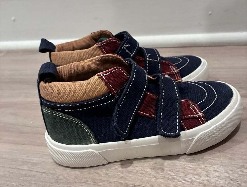 Old Navy Colorblock High Top Velcro Sneakers Sz 8
